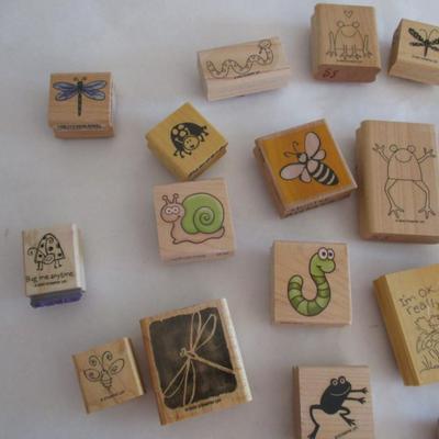 Various Jumpers & Crawlers Wood Rubber Stamps Craft Card Art Making Wooden Stamps
