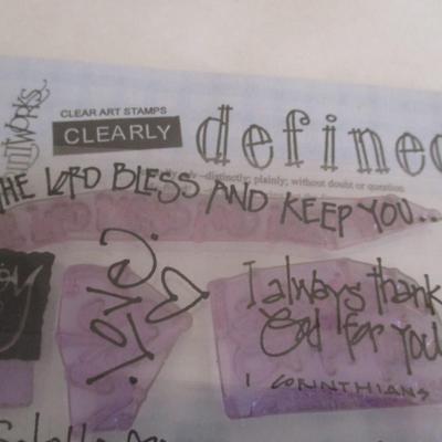 Various Religious Words Wood Rubber Stamps Craft Card Art Making Wooden Stamps