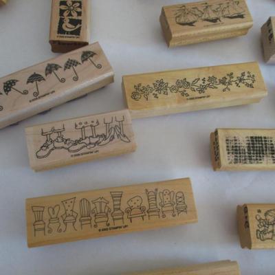 Various Borders Wood Rubber Stamps Craft Card Art Making Wooden Stamps (see all pictures)