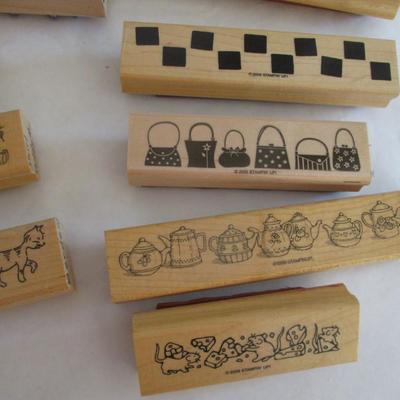 Various Borders Wood Rubber Stamps Craft Card Art Making Wooden Stamps (see all pictures)