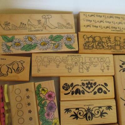 Various Borders Wood Rubber Stamps Craft Card Art Making Wooden Stamps (see all pictures)