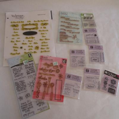 Various Wood Rubber Stamps Craft Card Art Making Wooden Stamps