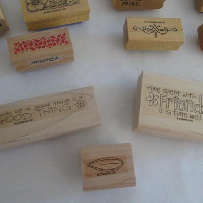 Various Backgrounds Wood Rubber Stamps Craft Card Art Making Wooden Stamps