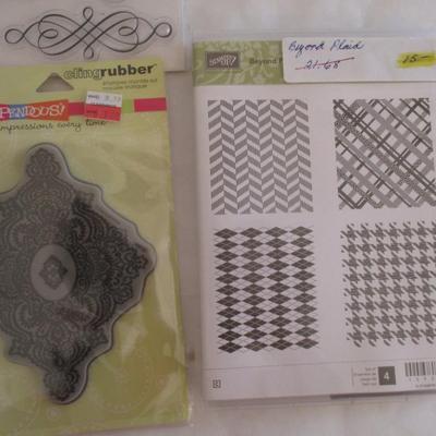 Various Backgrounds Wood Rubber Stamps Craft Card Art Making Wooden Stamps