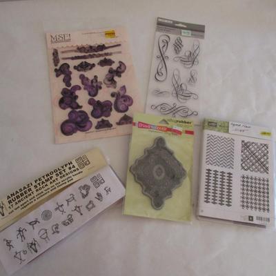 Various Backgrounds Wood Rubber Stamps Craft Card Art Making Wooden Stamps