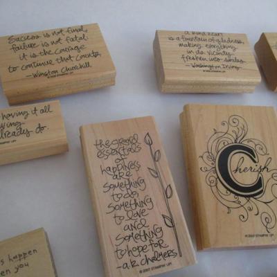 Various Best Wishes Friendship Wood Rubber Stamps Craft Card Art Making Wooden Stamps (see all pictures)