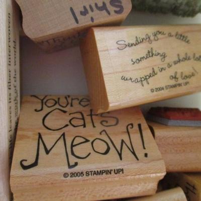 Various Best Wishes Friendship Wood Rubber Stamps Craft Card Art Making Wooden Stamps (see all pictures)