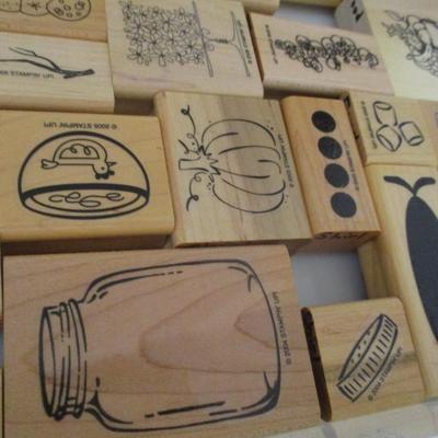 Various Food Wood Rubber Stamps Craft Card Art Making Wooden Stamps (see all pictures)