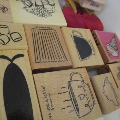 Various Food Wood Rubber Stamps Craft Card Art Making Wooden Stamps (see all pictures)