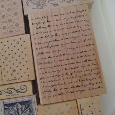 Various Backgrounds Wood Rubber Stamps Craft Card Art Making Wooden Stamps (see all pictures)