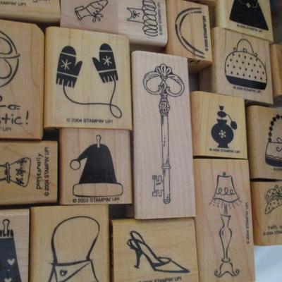 Various Home Wood Rubber Stamps Craft Card Art Making Wooden Stamps