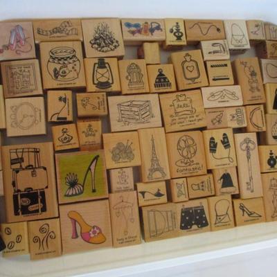 Various Home Wood Rubber Stamps Craft Card Art Making Wooden Stamps