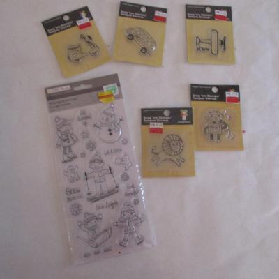 Various Toys & Children Wood Rubber Stamps Craft Card Art Making Wooden Stamps