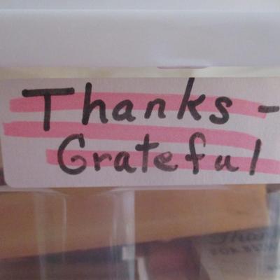 Various Thanks & Grateful Wood Rubber Stamps Craft Card Art Making Wooden Stamps
