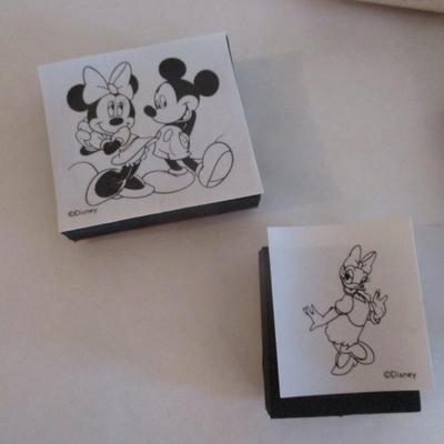 Various Mickey Wood Rubber Stamps Craft Card Art Making Wooden Stamps