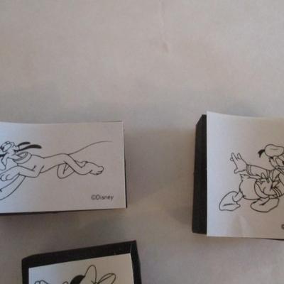 Various Mickey Wood Rubber Stamps Craft Card Art Making Wooden Stamps