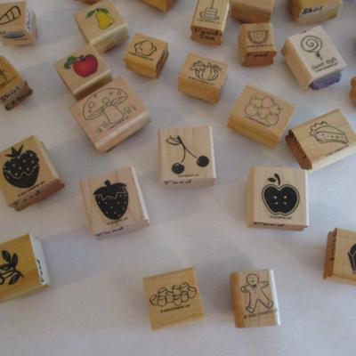 Various Wood Rubber Stamps Craft Card Art Making Wooden Stamps