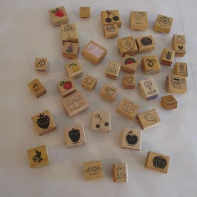 Various Wood Rubber Stamps Craft Card Art Making Wooden Stamps