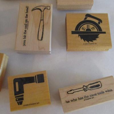 Various Tools Wood Rubber Stamps Craft Card Art Making Wooden Stamps
