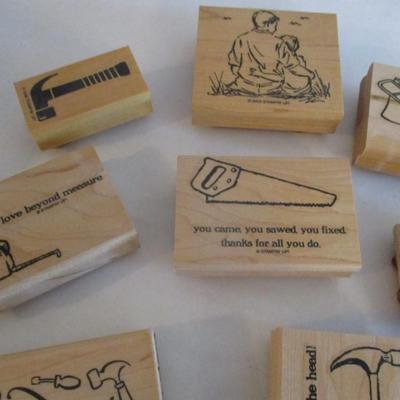Various Tools Wood Rubber Stamps Craft Card Art Making Wooden Stamps