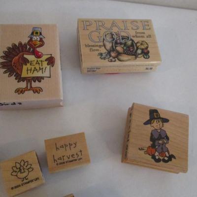 Various Wood Rubber Stamps Craft Card Art Making Wooden Stamps