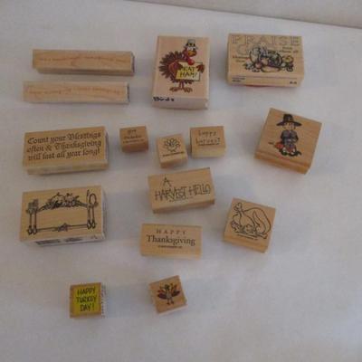 Various Wood Rubber Stamps Craft Card Art Making Wooden Stamps