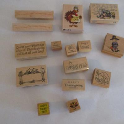 Various Wood Rubber Stamps Craft Card Art Making Wooden Stamps