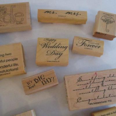 Various Wood Rubber Stamps Craft Card Art Making Wooden Stamps (see all pictures)