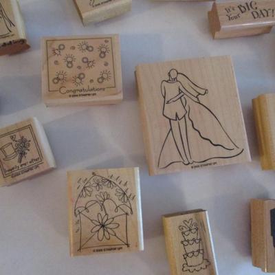 Various Wood Rubber Stamps Craft Card Art Making Wooden Stamps (see all pictures)