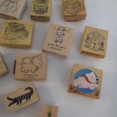 Various Wood Rubber Stamps Craft Card Art Making Wooden Stamps (see all pictures)