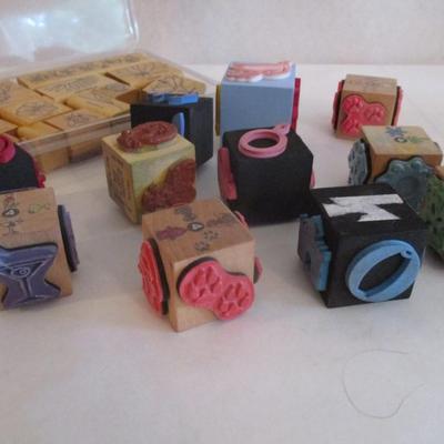 Various Wood Rubber Stamps Craft Card Art Making Wooden Stamps