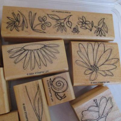 Various Wood Rubber Stamps Craft Card Art Making Wooden Stamps