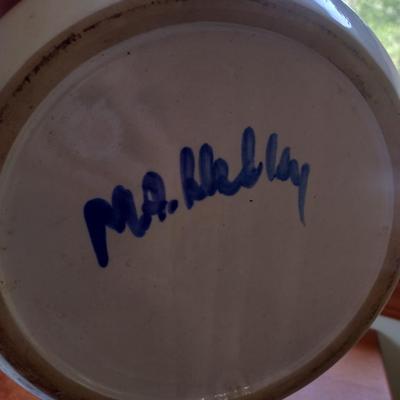Hand Painted Pottery Covered Casserole Dish