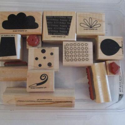 Various Wood Rubber Stamps Craft Card Art Making Wooden Stamps