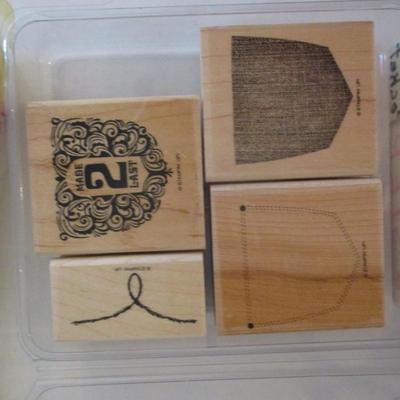 Various Wood Rubber Stamps Craft Card Art Making Wooden Stamps