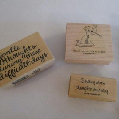 Various Wood Rubber Stamps Craft Card Art Making Wooden Stamps