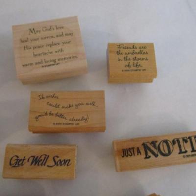 Various Wood Rubber Stamps Craft Card Art Making Wooden Stamps