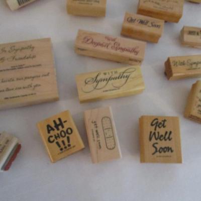 Various Wood Rubber Stamps Craft Card Art Making Wooden Stamps