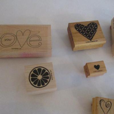 Various Wood Rubber Stamps Craft Card Art Making Wooden Stamps