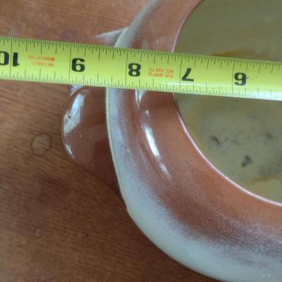 Frankoma Glazed Pottery Bean Pot with Lid
