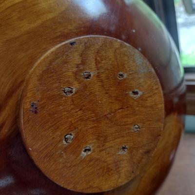 Turned Wood Salad Set- 9 Pieces