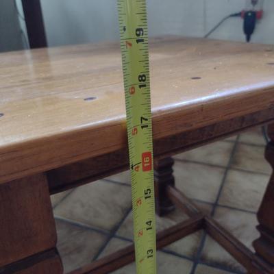 Wooden Side Table- Approx 19" x 17 1/2" x 17 1/4" Tall