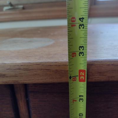 Wooden Work Table on Casters