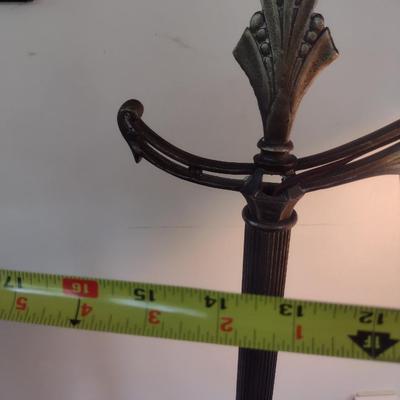 Vintage Metal Post Floor Lamp with Shade