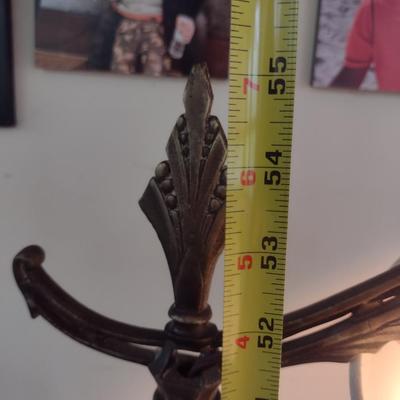 Vintage Metal Post Floor Lamp with Shade