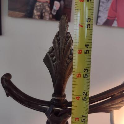 Vintage Metal Post Floor Lamp with Shade