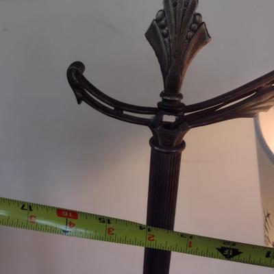 Vintage Metal Post Floor Lamp with Shade