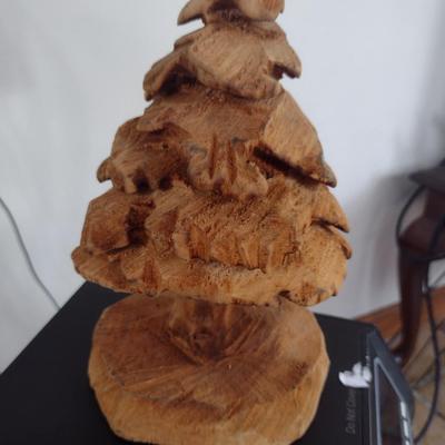 Sammy Pants Carved Tree- Approx 9 1/4" Tall