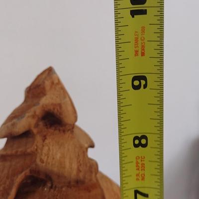 Sammy Pants Carved Tree- Approx 9 1/4" Tall