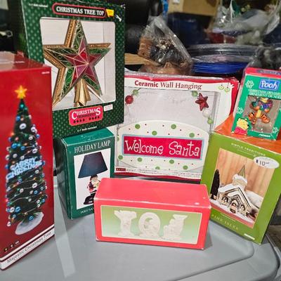 Large Christmas Decor Assortment Lot